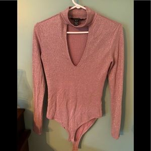 Turtle neck shimmery blouse